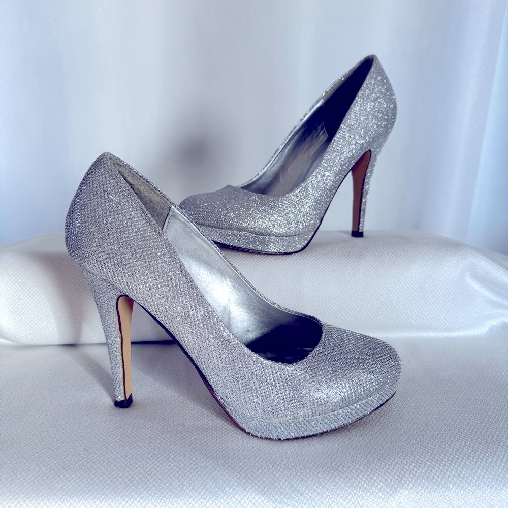 Call It Spring Shoes - Silver Sparkle
